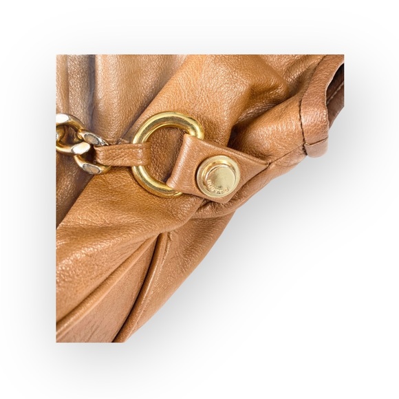 Gustto ❤︎ Oreillo Cokera Leather Bag Handbag ❤︎ Caramel + Gold Chain ❤︎ Blogger - Picture 8 of 16